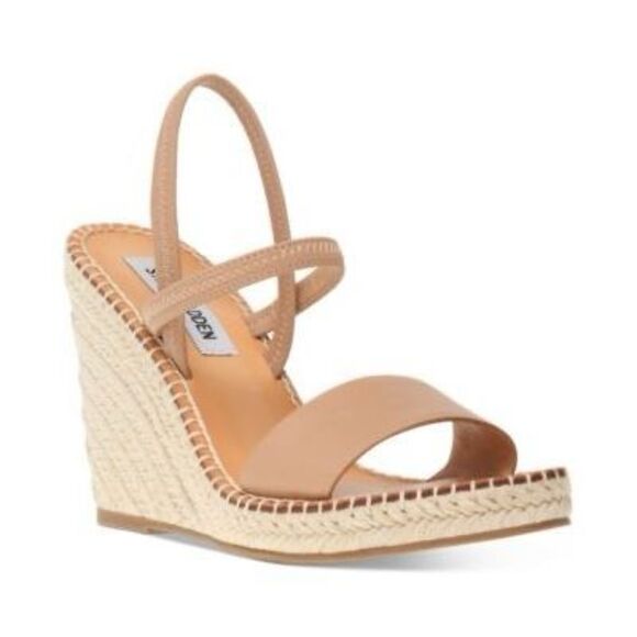 ✨Steve Madden Mckenzie Tan Espadrille Sz 9 Wedges✨ - Picture 5 of 11